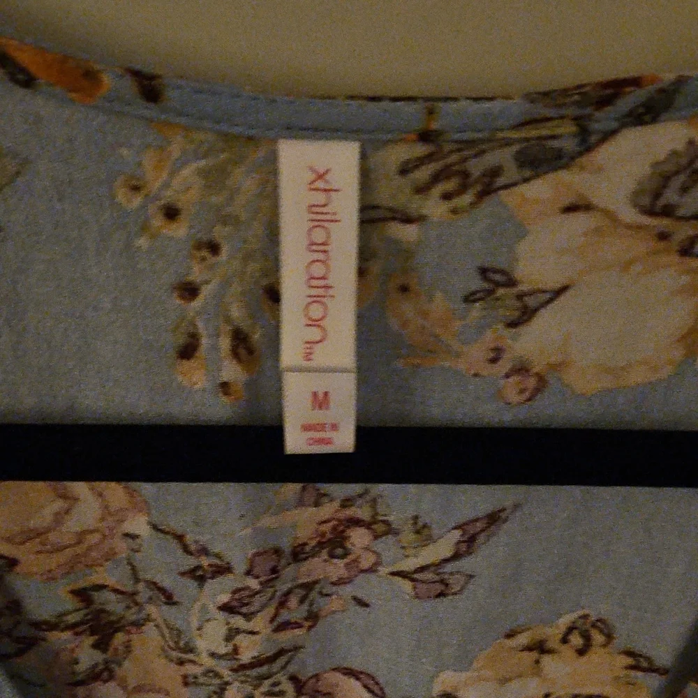 Xhilaration Floral Dress - Blue and Yellow - Picture 2 of 3